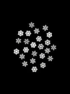 Dekorative Snøkrystaller