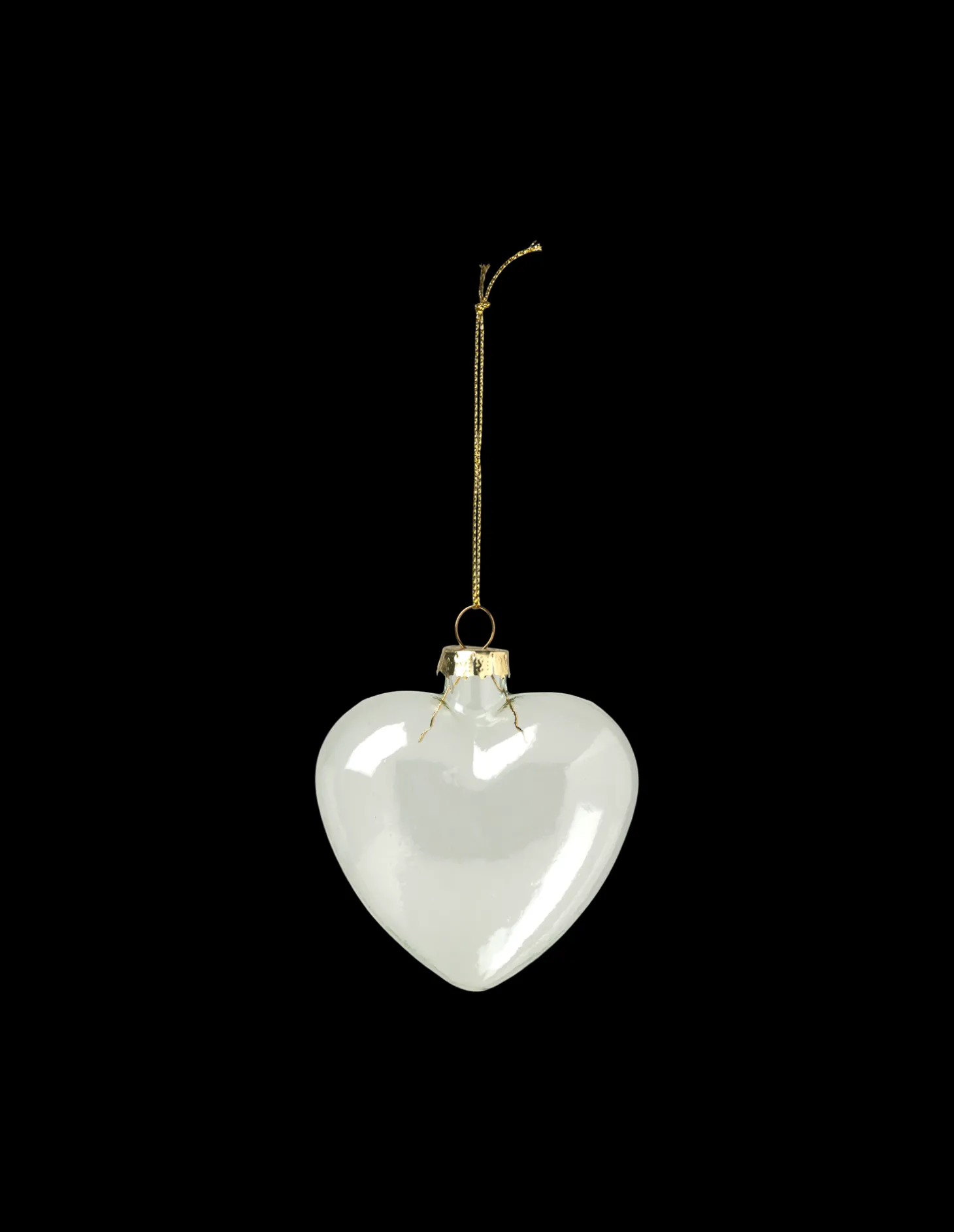DIY Glasshjerteornament