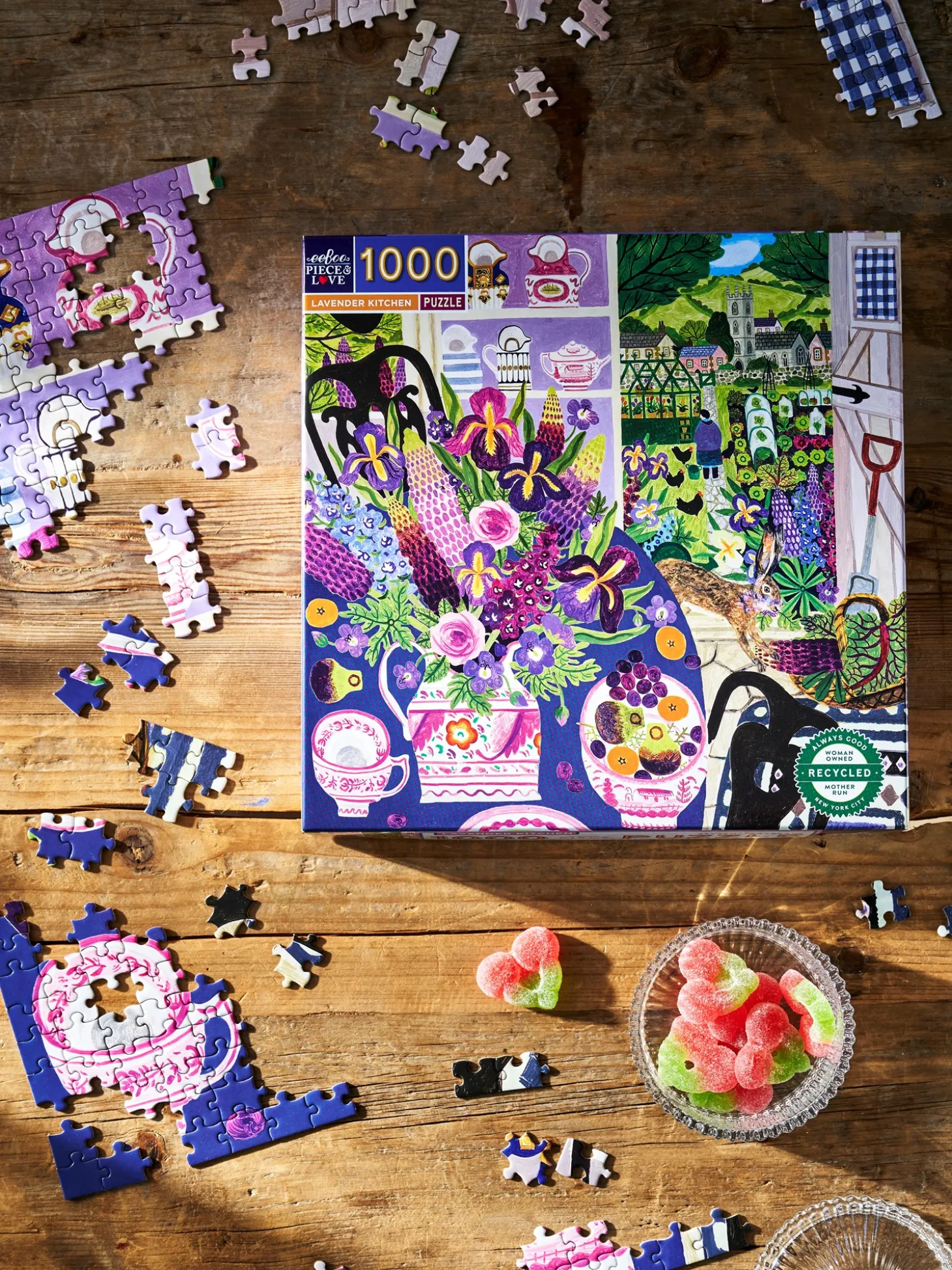 Lavender Kitchen-puslespill Med 1000 Brikker