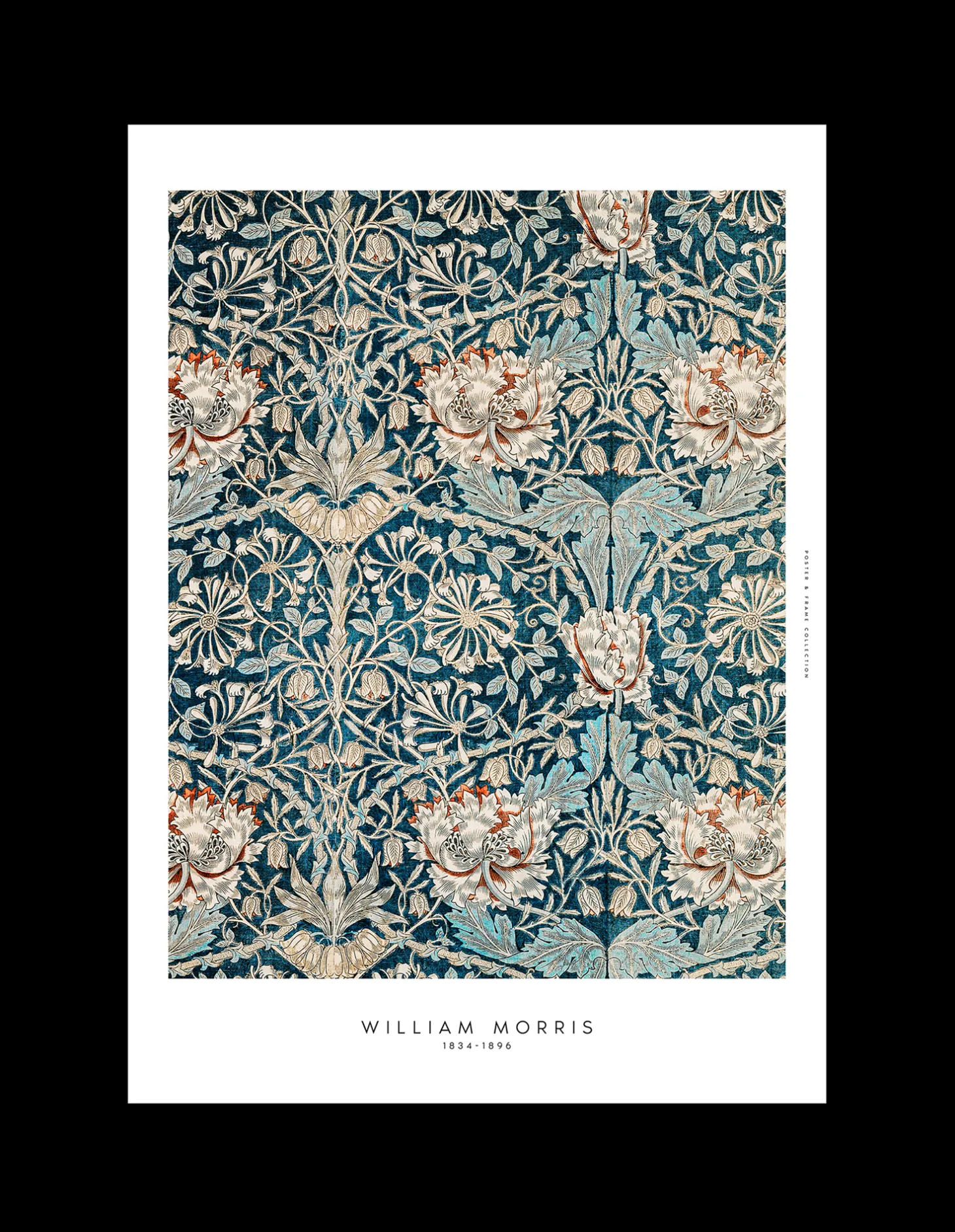 Plakat Blue Flowers 50 X 70 Cm
