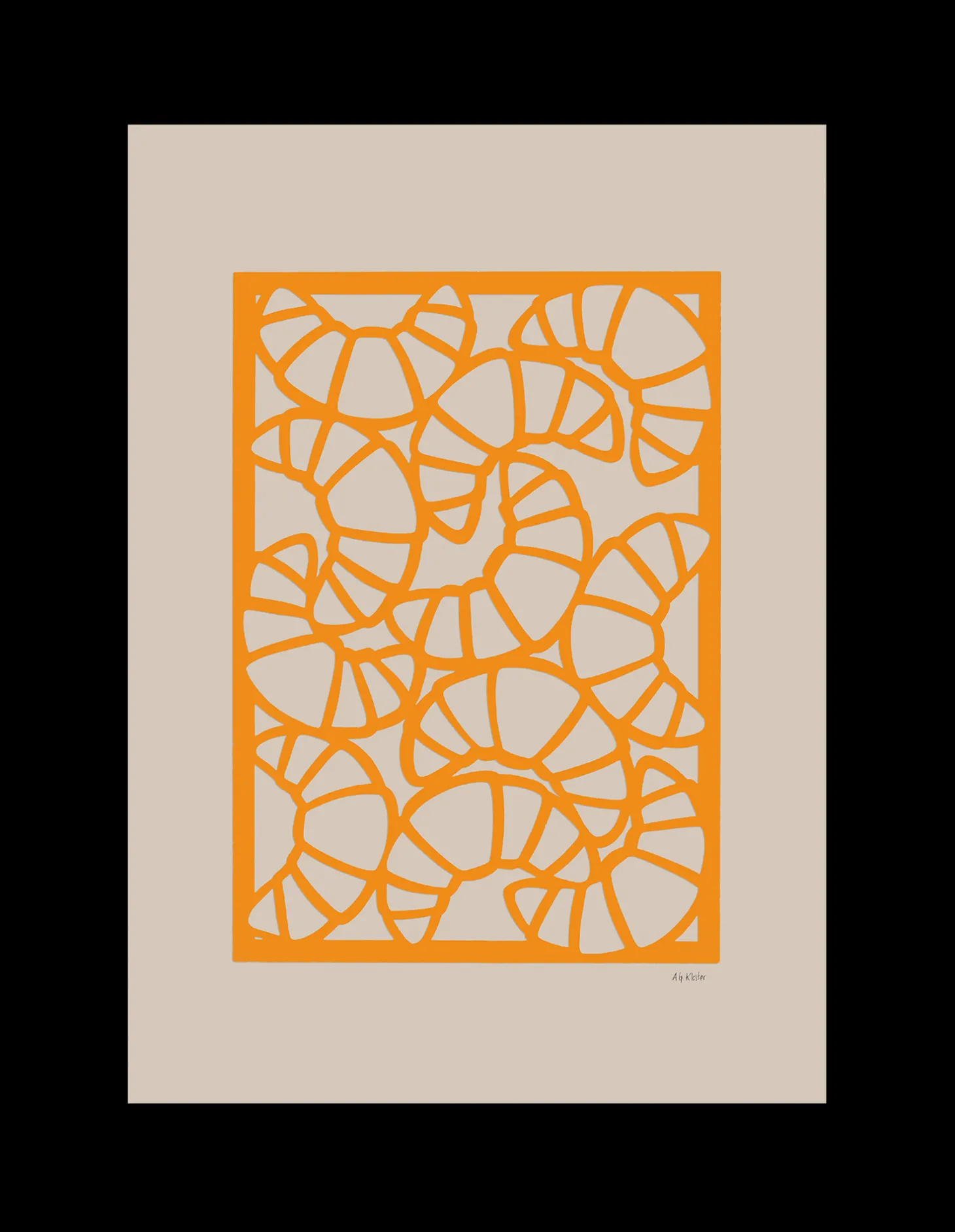 Plakat Croissants 50 X 70 Cm