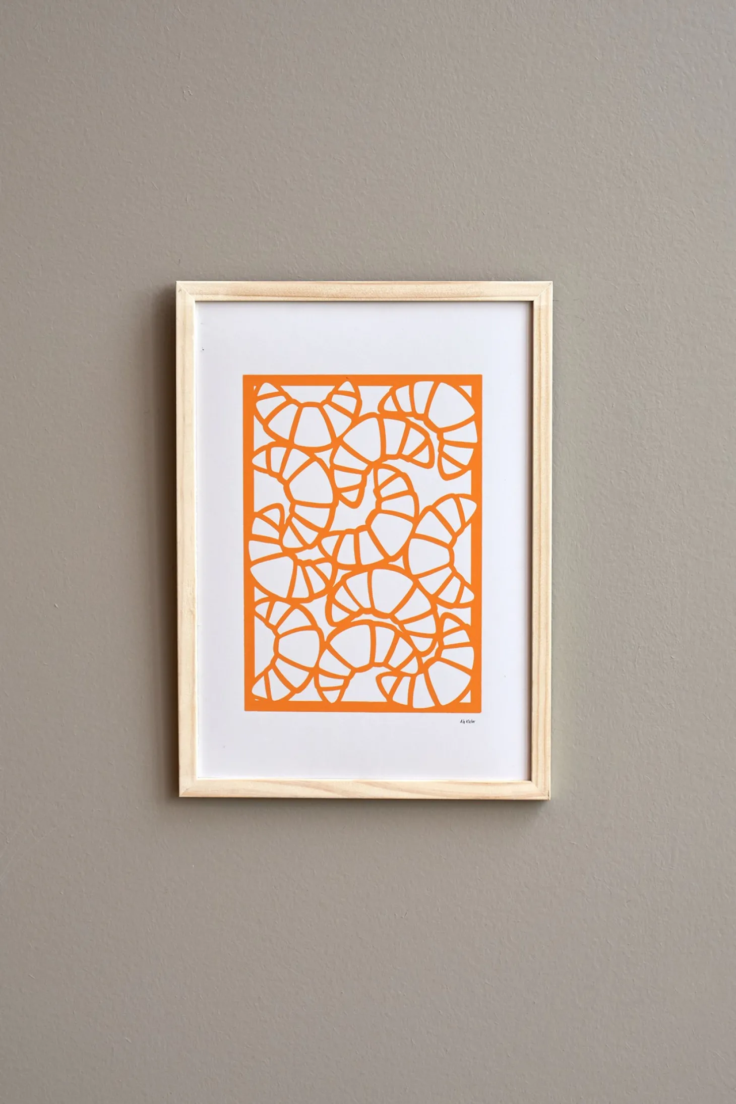 Plakat Croissants A4