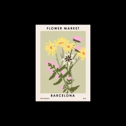Plakat Flower Market Barcelona 50 X 70 Cm
