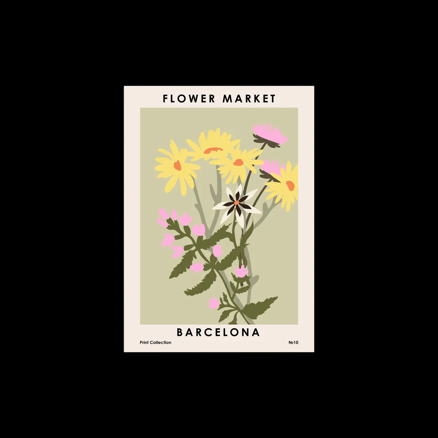 Plakat Flower Market Barcelona 50 X 70 Cm