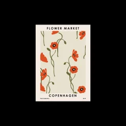 Plakat Flower Market Copenhagen 50 X 70 Cm