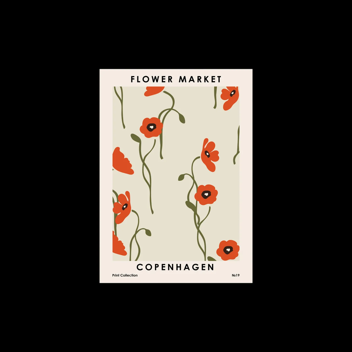 Plakat Flower Market Copenhagen 50 X 70 Cm
