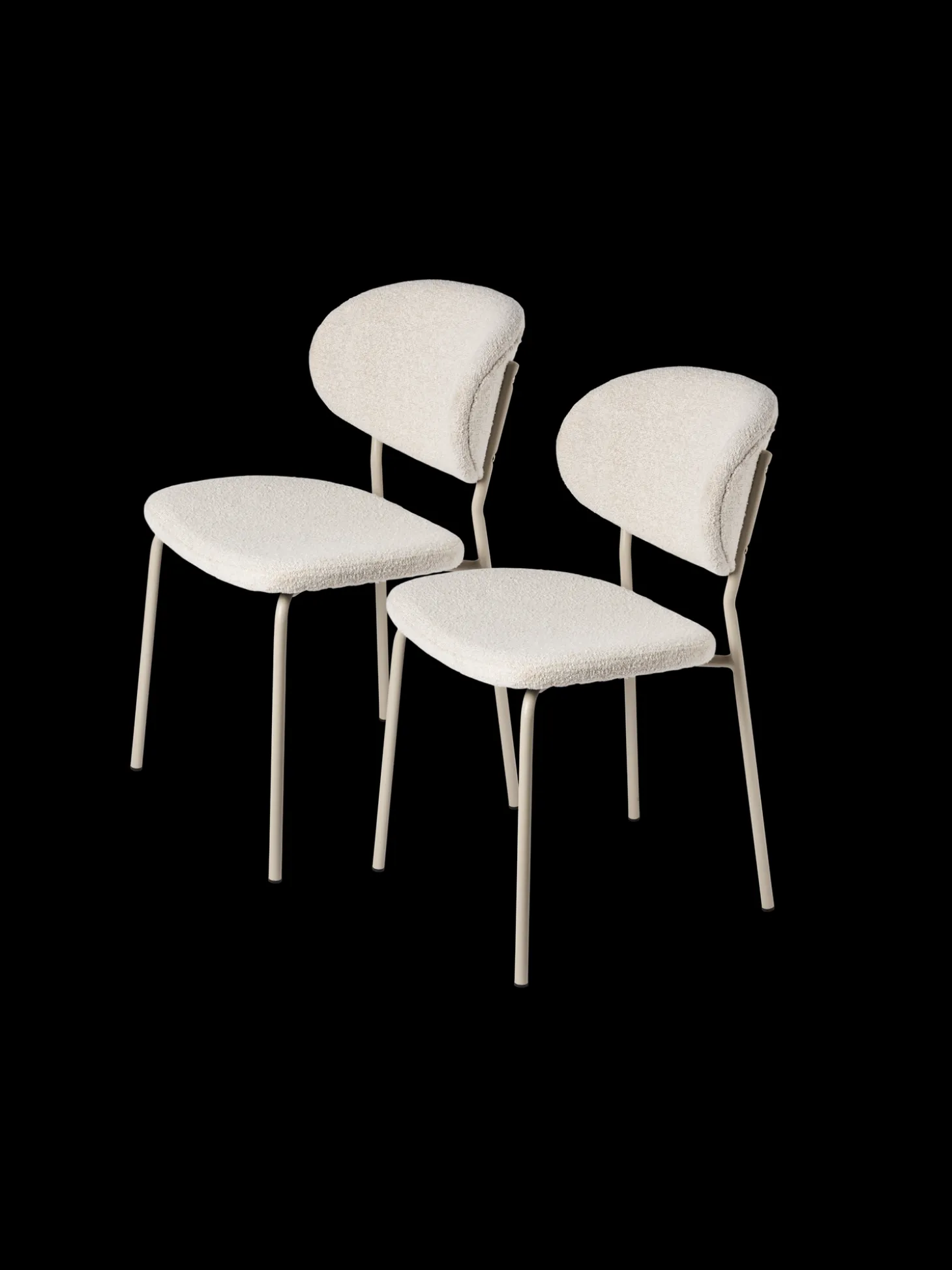 Stol Med Boucléstoff - 2 Stk