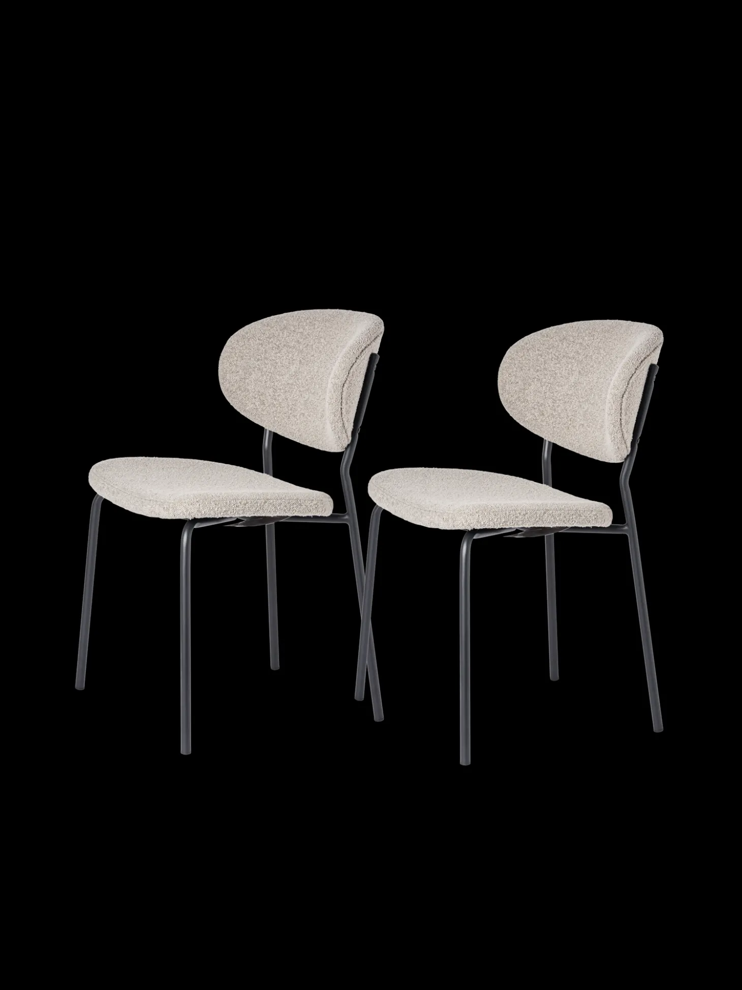 Stol Med Boucléstoff - 2 Stk