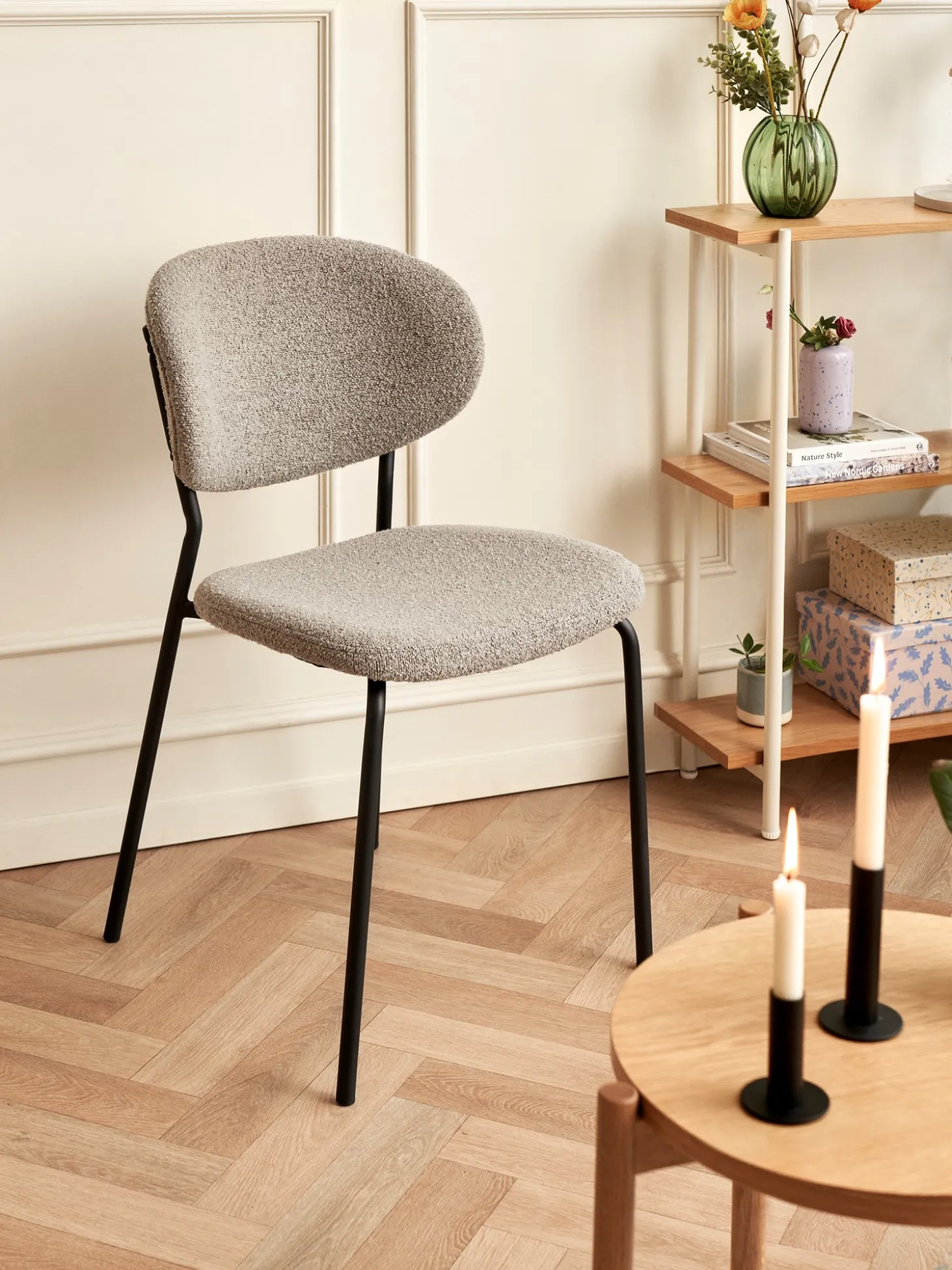 Stol Med Boucléstoff - 2 Stk