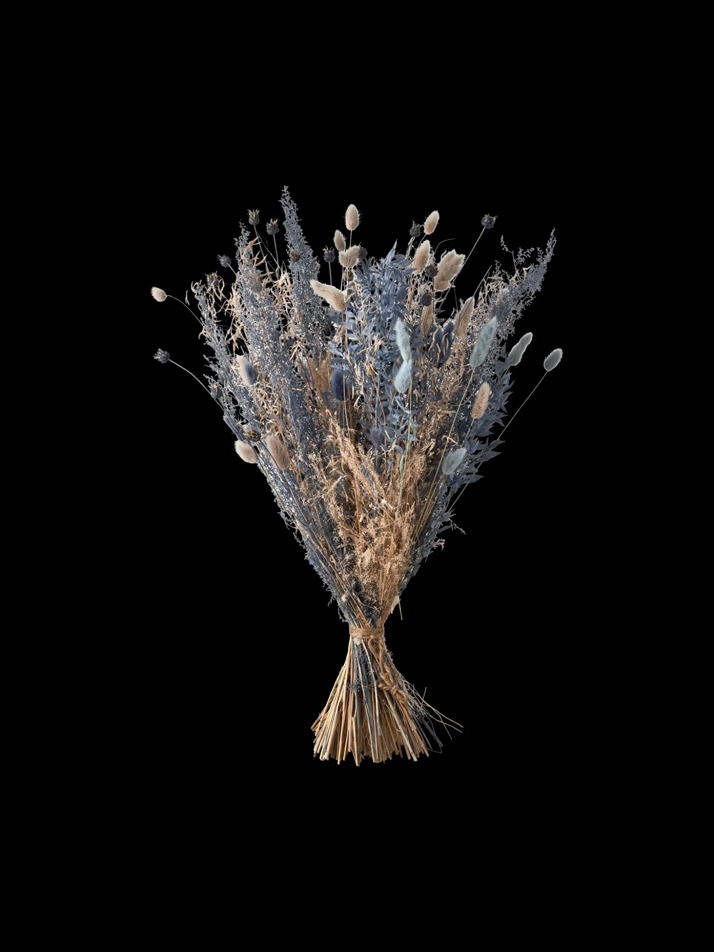 Tørkede Blomster Silver Medium