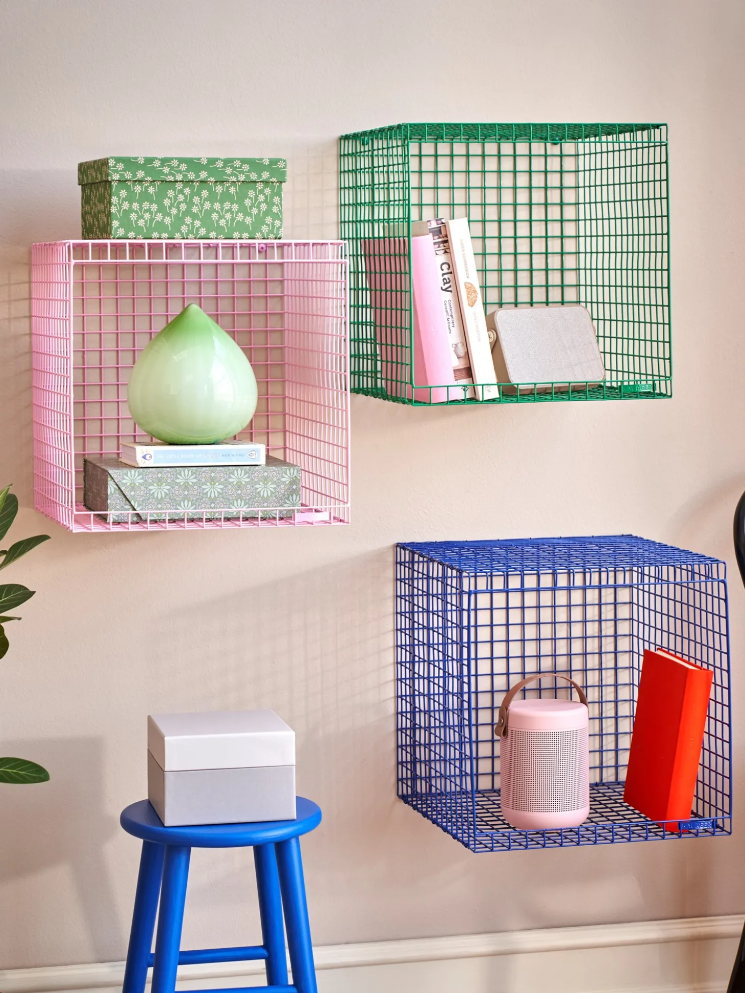 WIRE CUBIC Trådhylle